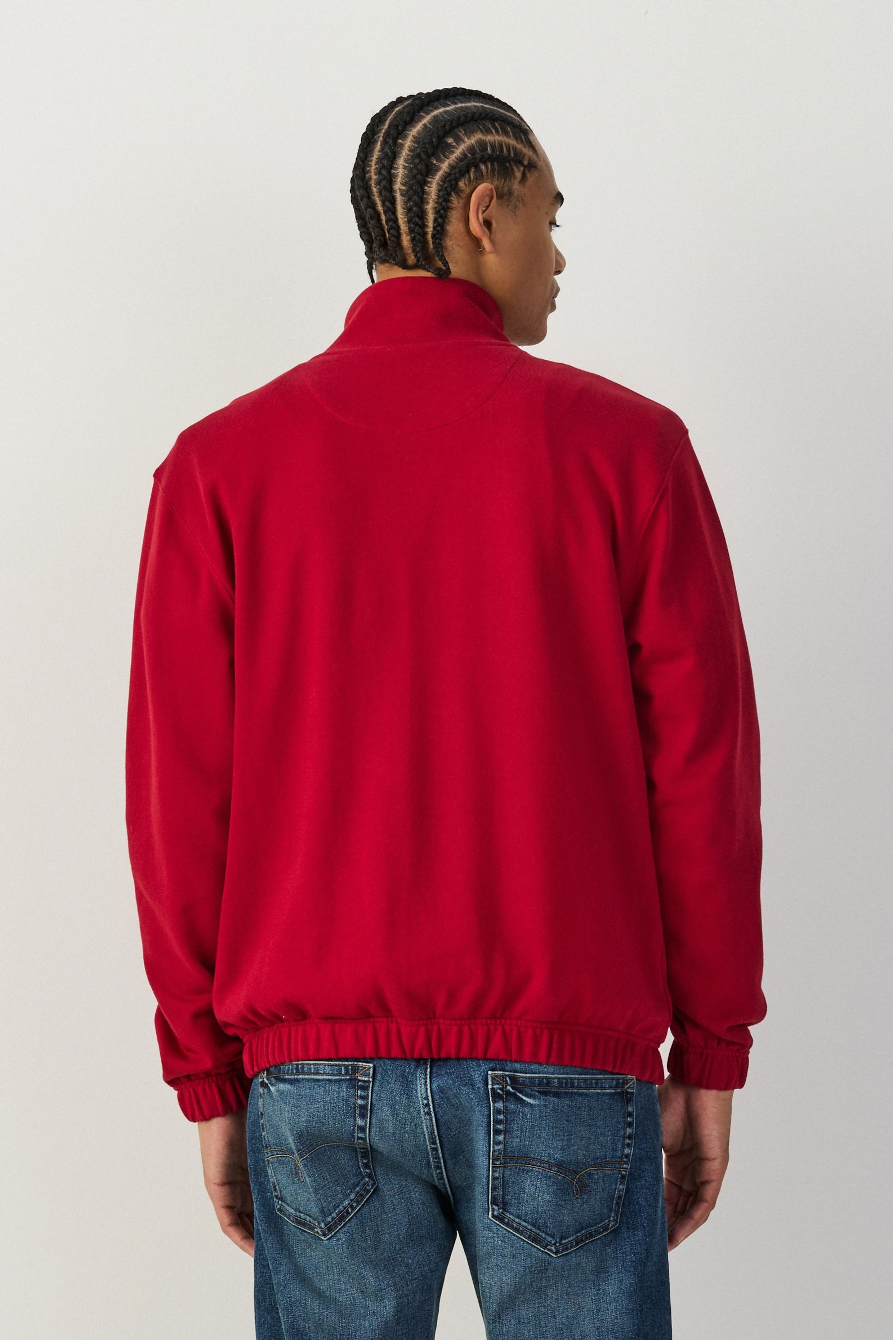 Next Sweater Leichte Jersey-Sweatjacke mit Trichterkragen + RV (1-tlg)
