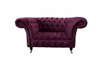 JVmoebel Chesterfield-Sessel, Chesterfield Sessel Wohnzimmer 1 Sitzer Klassisch Design Pink