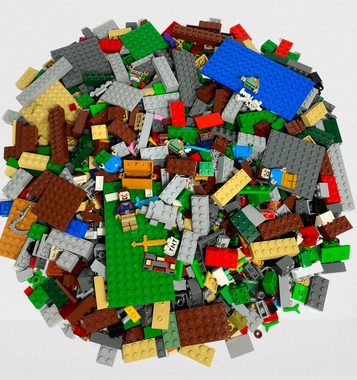 LEGO® Spielbausteine LEGO® Original Minecraft Mix Bunt Gemischt NEU! Menge 500x, (Creativ-Set, 500 St), Made in Europe