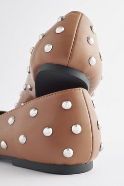Next Forever Comfort® Flache spitze Schuhe mit Nieten Ballerina (1-tlg)