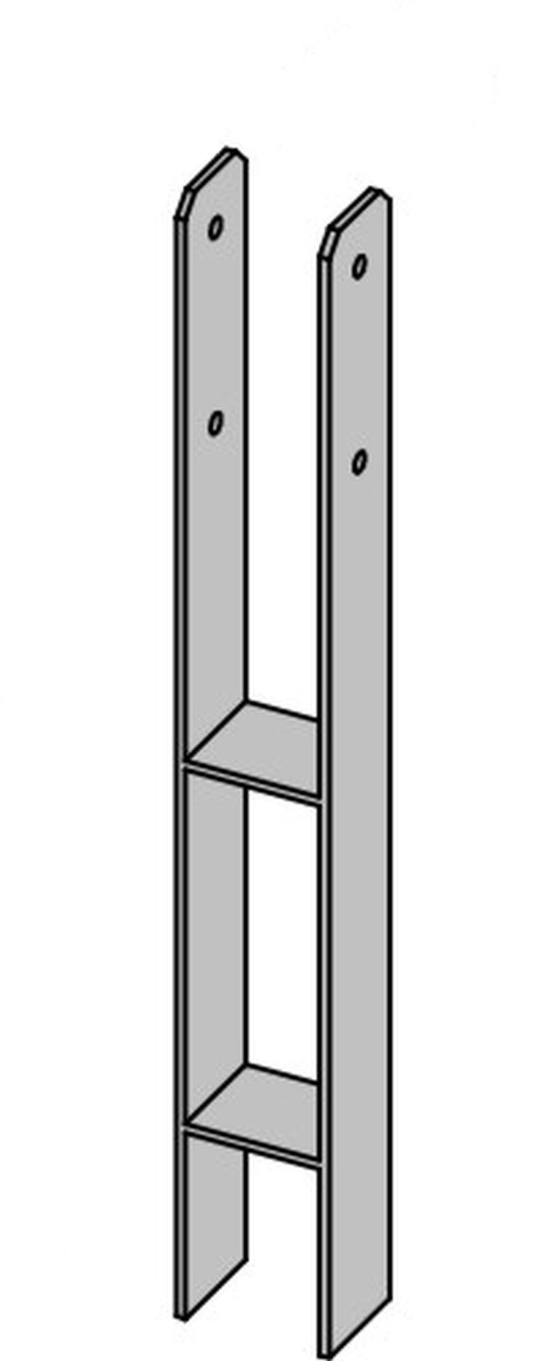 GartenLand Zaunpfosten H Pfostenträger für Pfosten, (Set, ohne Befestigung)