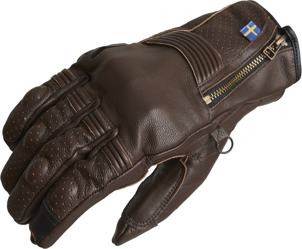Halvarssons Motorradhandschuhe Glove Hofors Brown