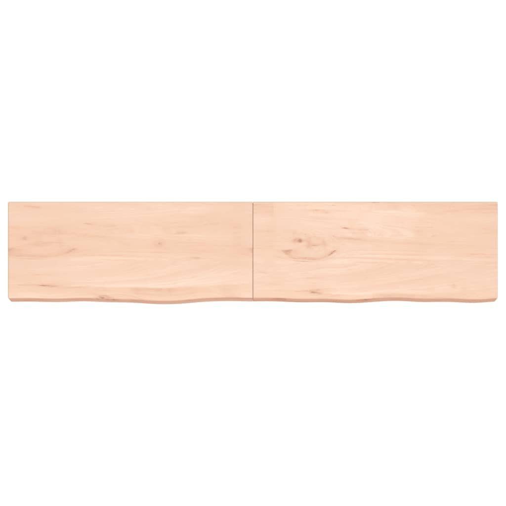 furnicato Tischplatte Unbehandelt 200x40x(2-6) Massivholz Eiche cm