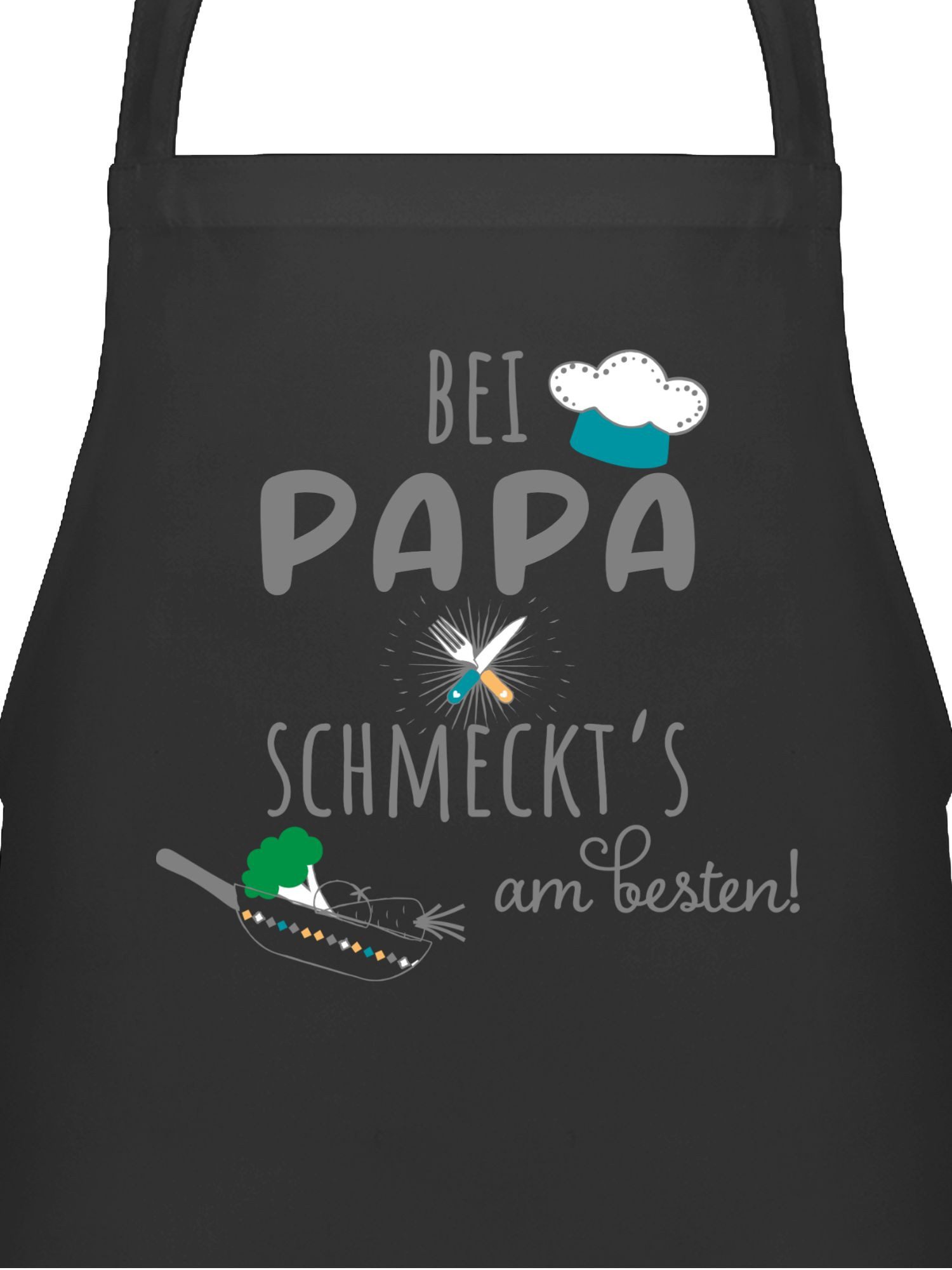 Shirtracer Kochschürze Kochschürze bei Papa schmeckts am Besten I Geschenk Kochschürze Papa I, (1-tlg), Kochschürze Herren Männer