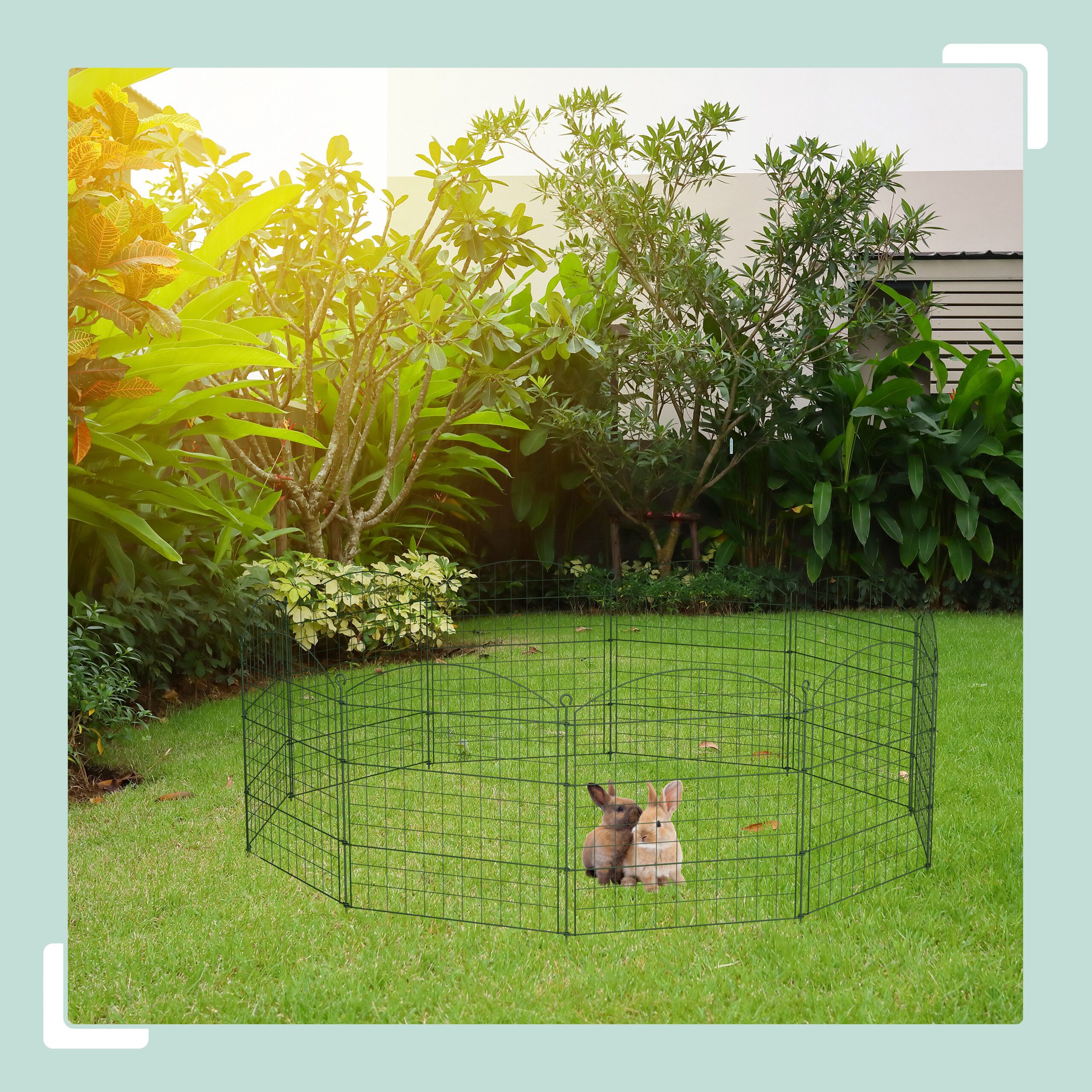 relaxdays Teichzaun Oberbogen mit 10 Elemente, braun günstig online kaufen