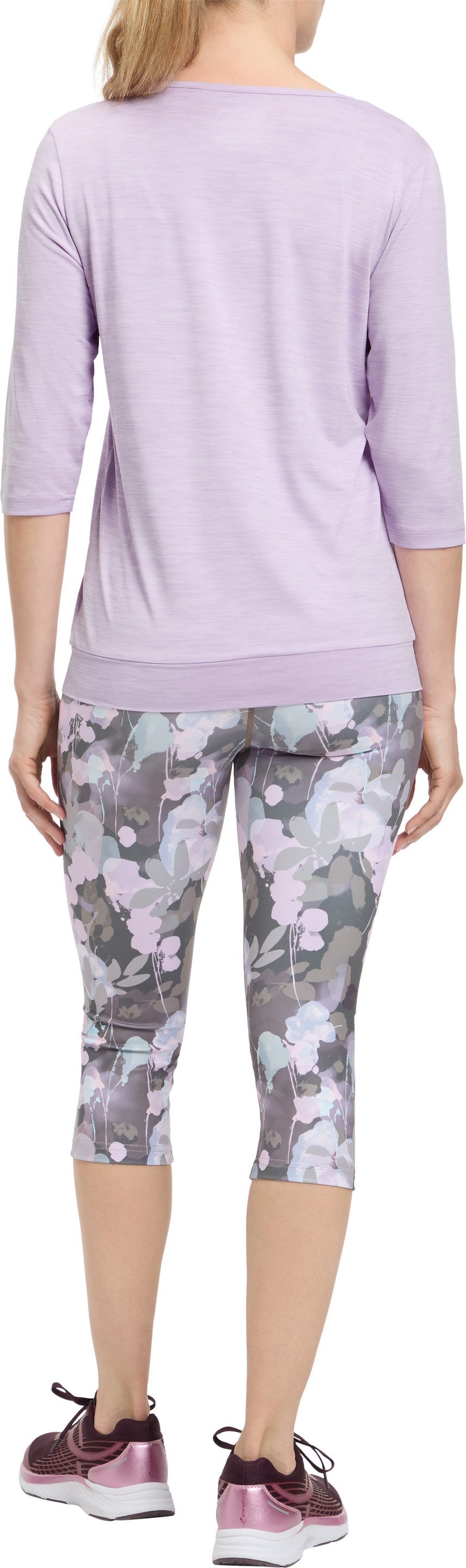 Energetics T-Shirt DA.-SHIRT JEWEL 3/4 SHORT SLEEVE W Loose Fit, Kurzarm, für intensives Workout, Rundhalsausschnitt