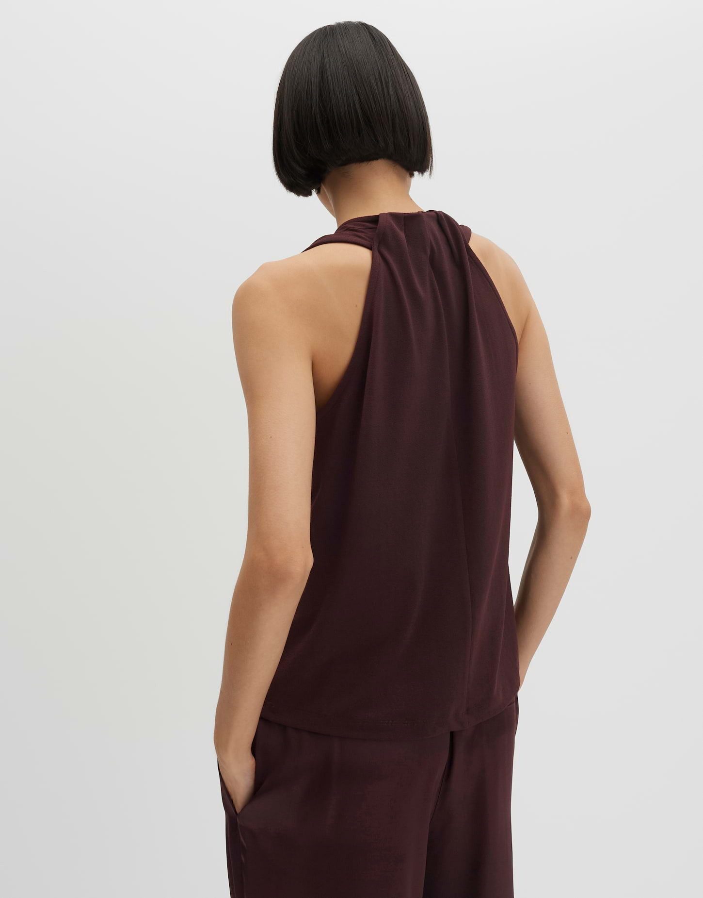 someday Shirttop Kediri aus Jersey mit Crinkle Struktur Leicht ausgestellte Form für Sommerlooks