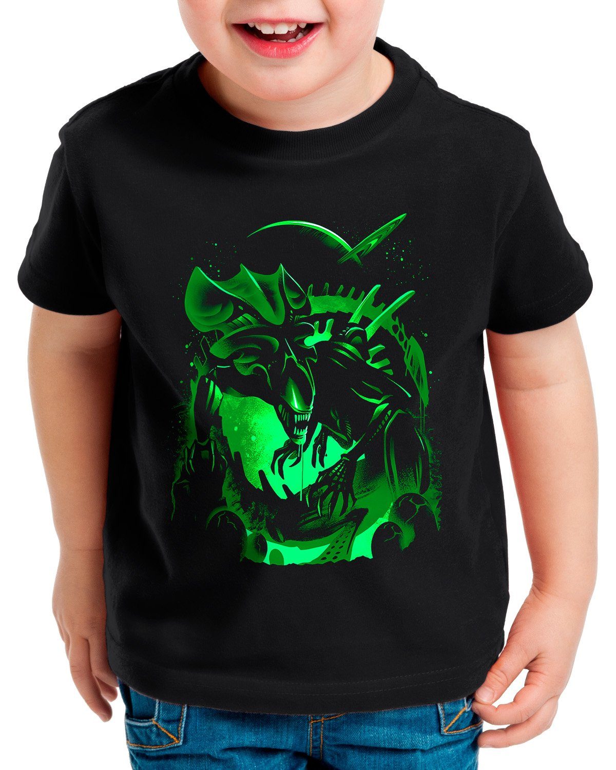 style3 Print-Shirt Kinder T-Shirt Predatory Queen xenomorph alien ridley scott predator
