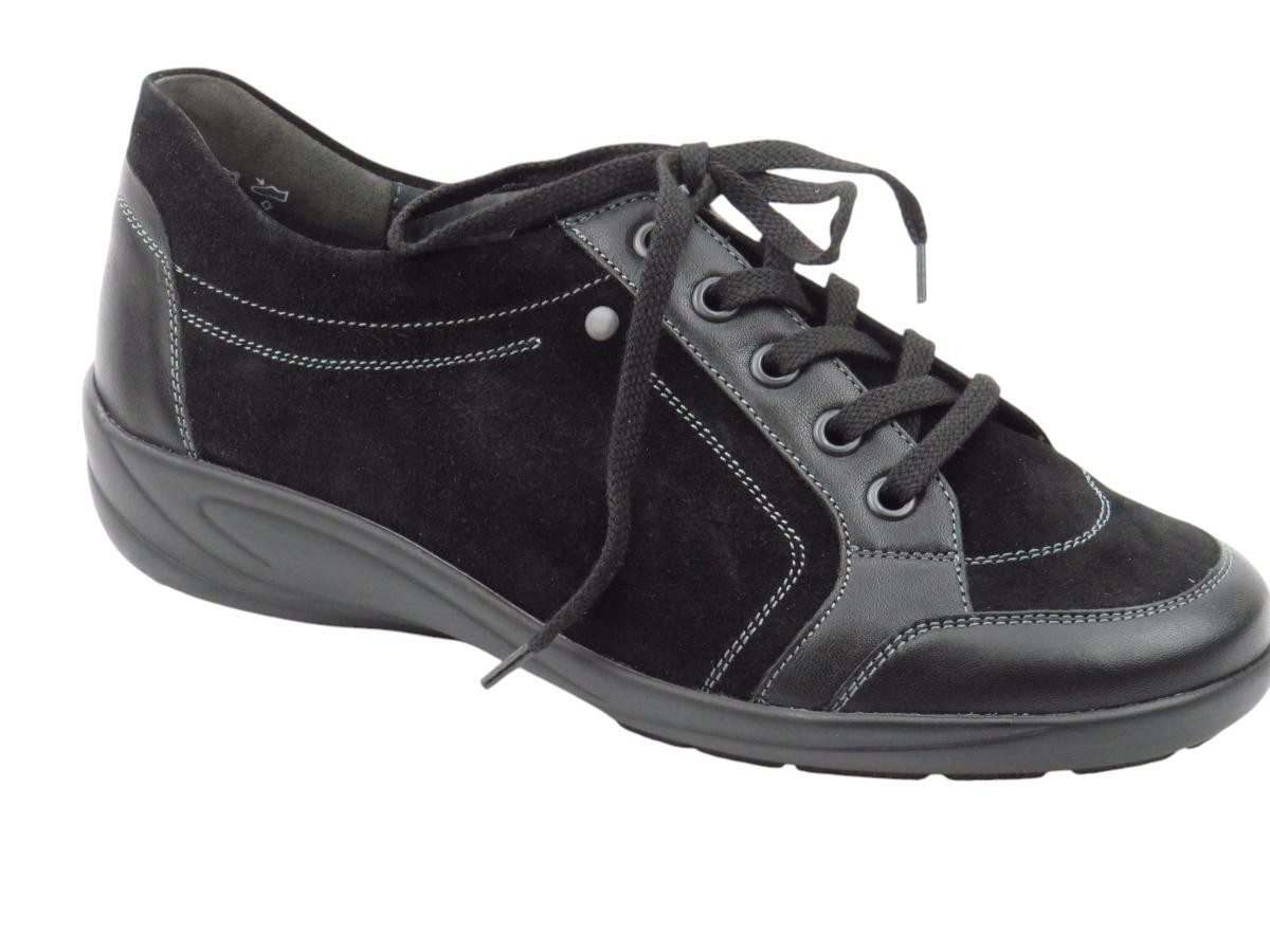 Soft-Nappa/Vel.schw. Schnürschuh