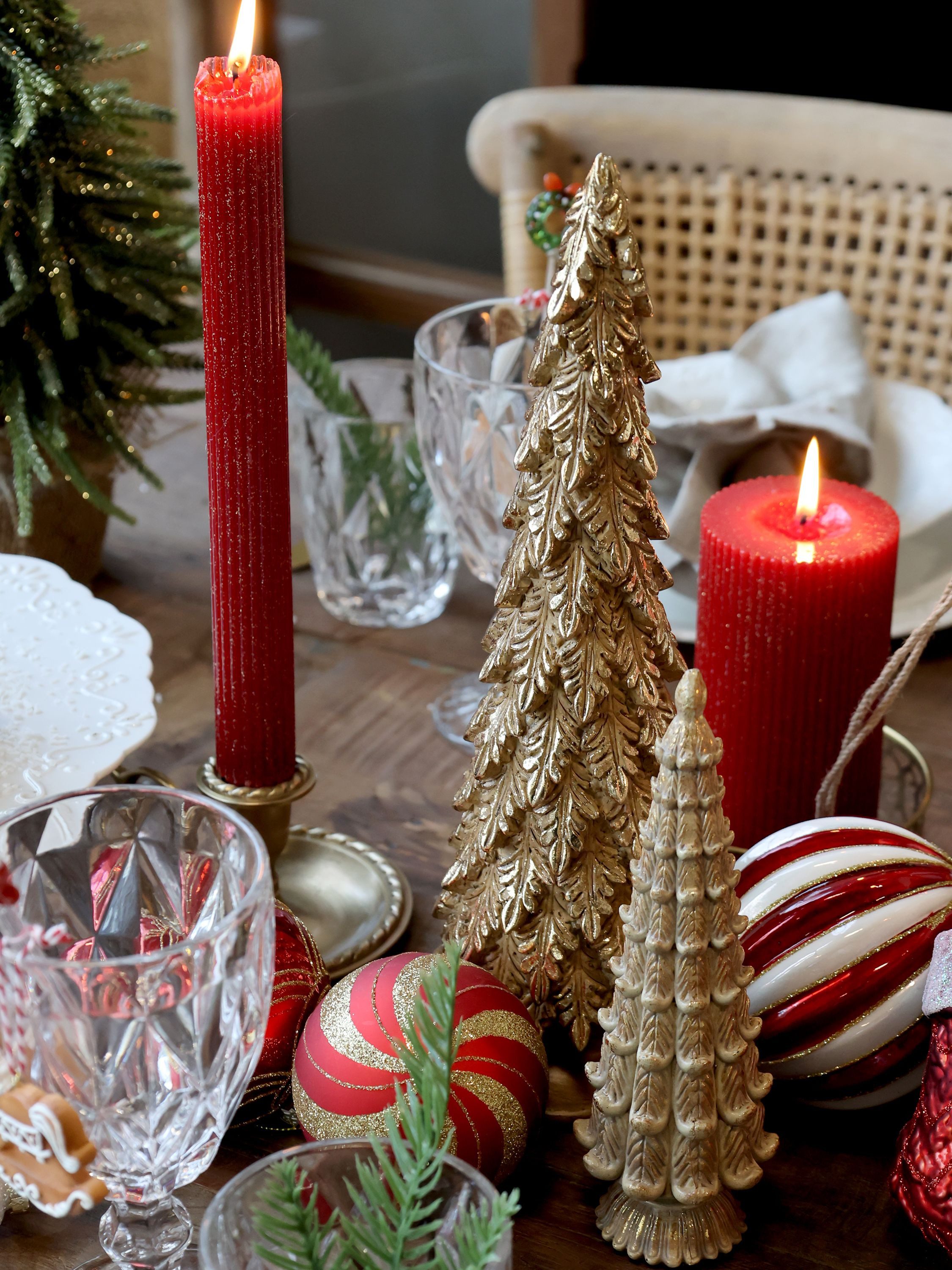 Chic Antique Dekofigur Weihnachtsbaum Weihnachten H20/D6 günstig online kaufen