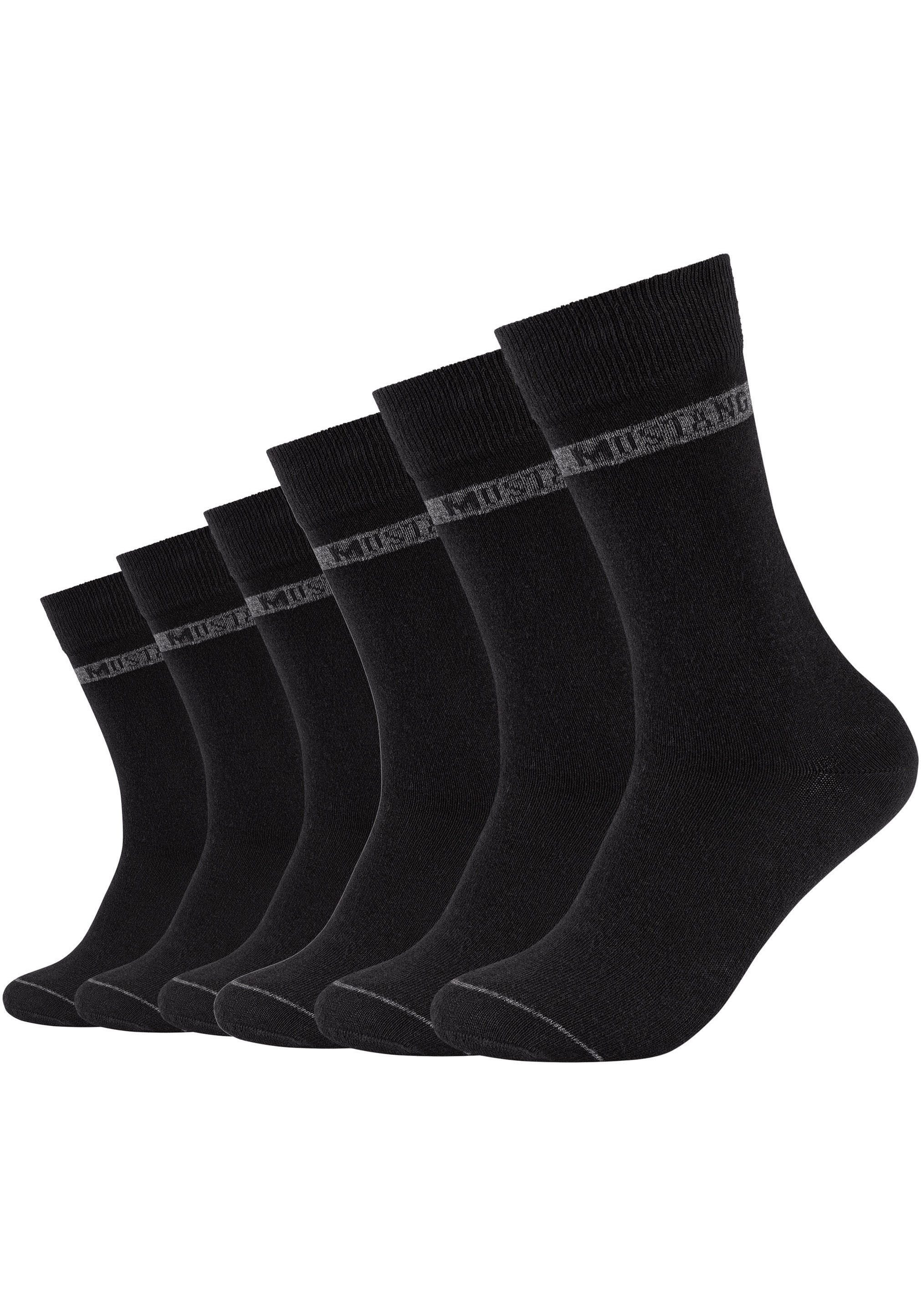 MUSTANG Socken casual (6-Paar) weicher und elastischer Komfortbund günstig online kaufen