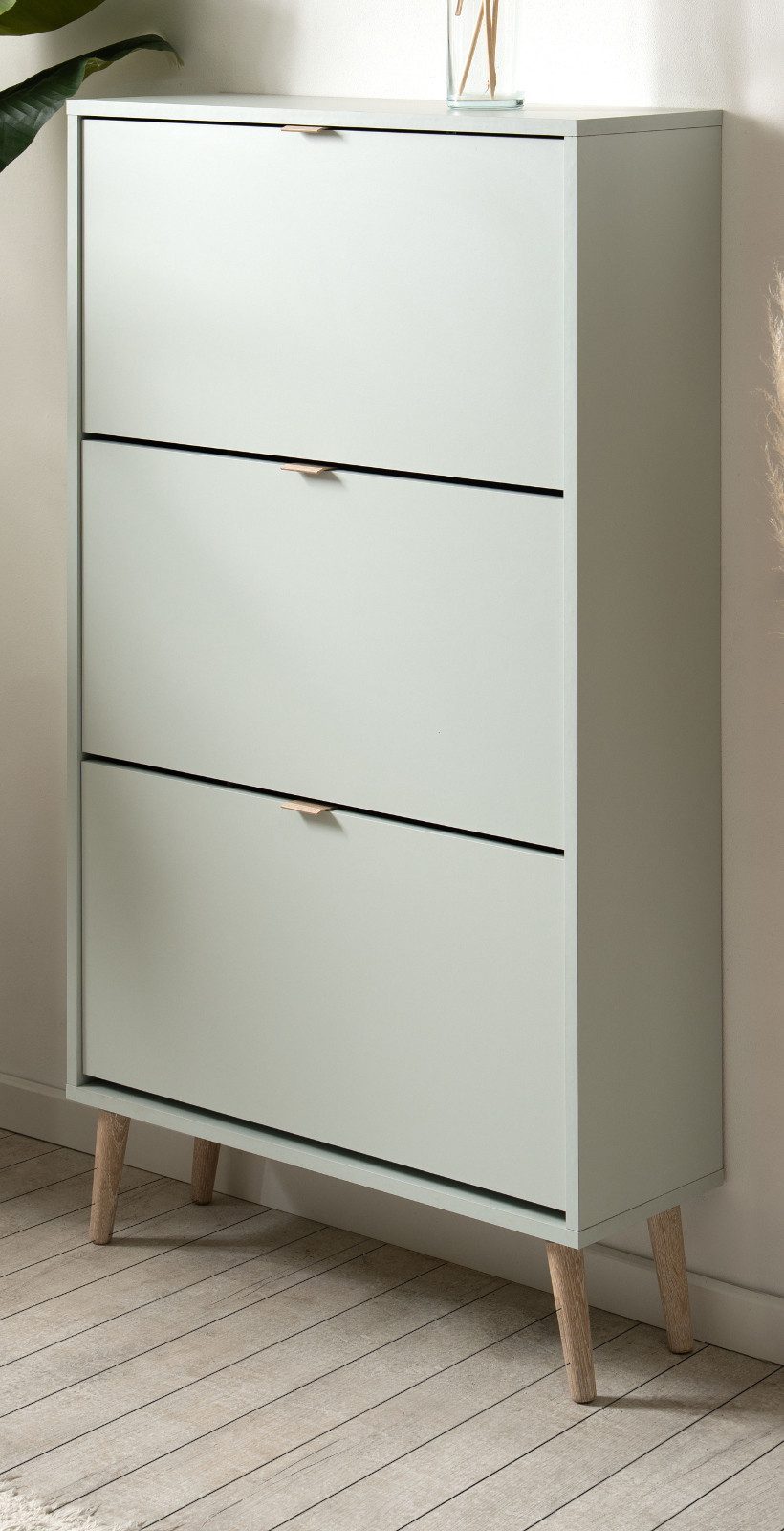 Furn.Design Schuhkipper Aldan (Schuhschrank in Pastellgrün, 70 x 125 cm), m günstig online kaufen