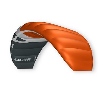 CrossKites Flug-Drache CrossKites Lenkmatte Boarder Orange 2.5 mit Bar, Controlbar, Leinen, Kitekiller