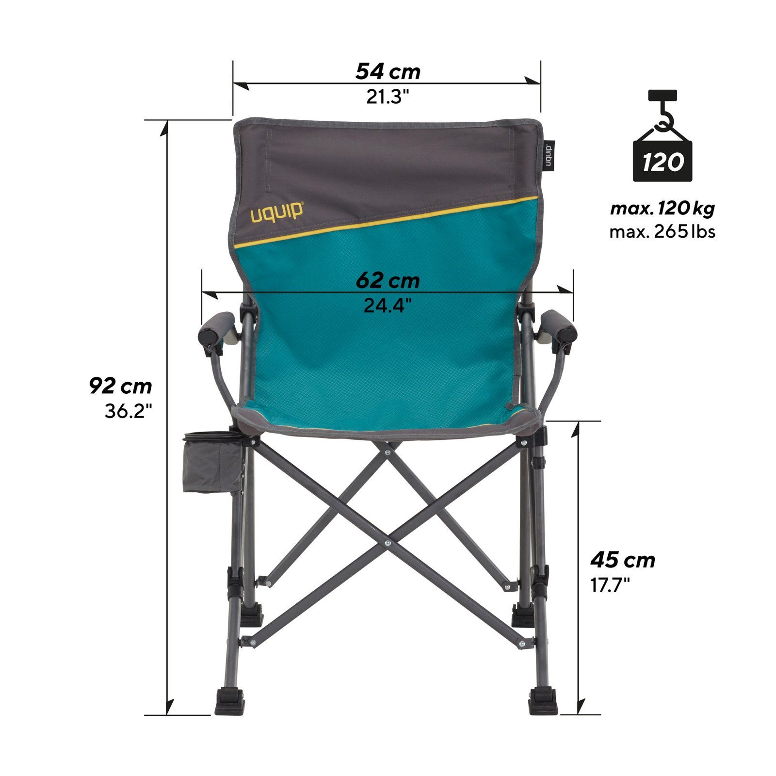 UQUIP Campingstuhl Campingstuhl Roxy Strandstuhl Faltstuhl, günstig online kaufen