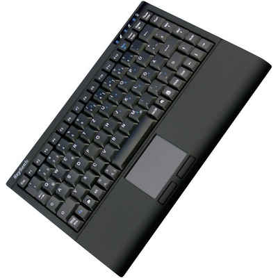 KEYSONIC »Tastatur« Tastatur (Integriertes Touchpad, Maustasten)