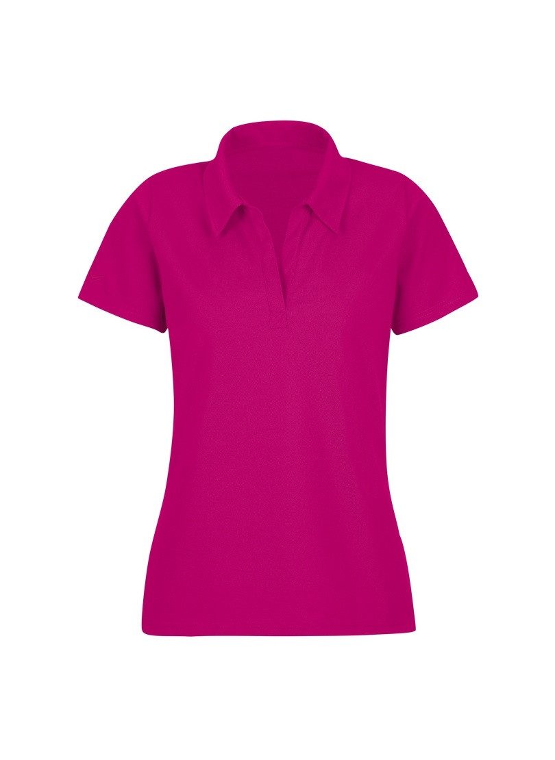 Trigema Poloshirt TRIGEMA Poloshirt ohne Knopfleiste (1-tlg)