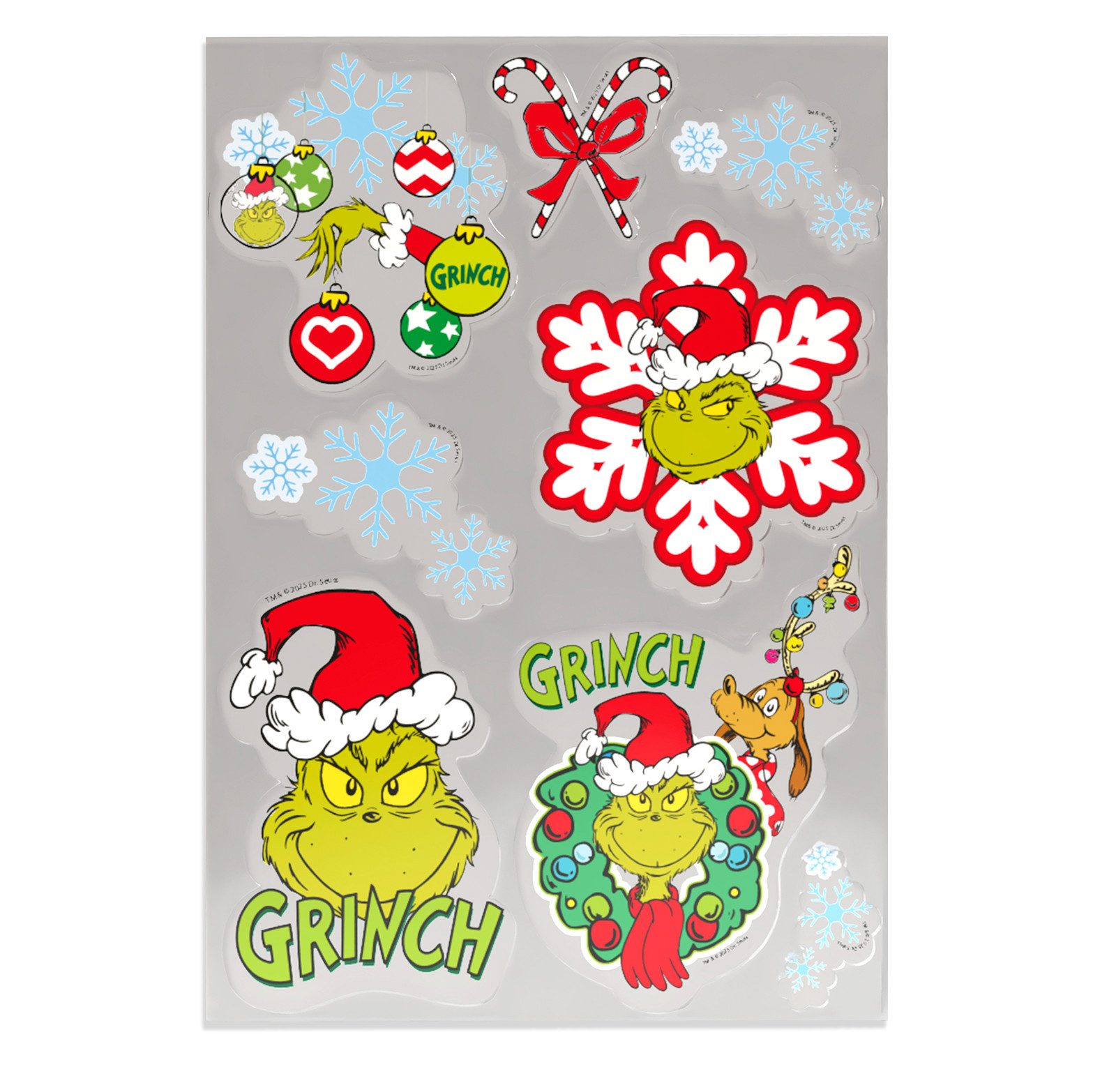Party Factory Fensterdekoration The Grinch Fensterbilder Weihnachtsdeko, dk günstig online kaufen
