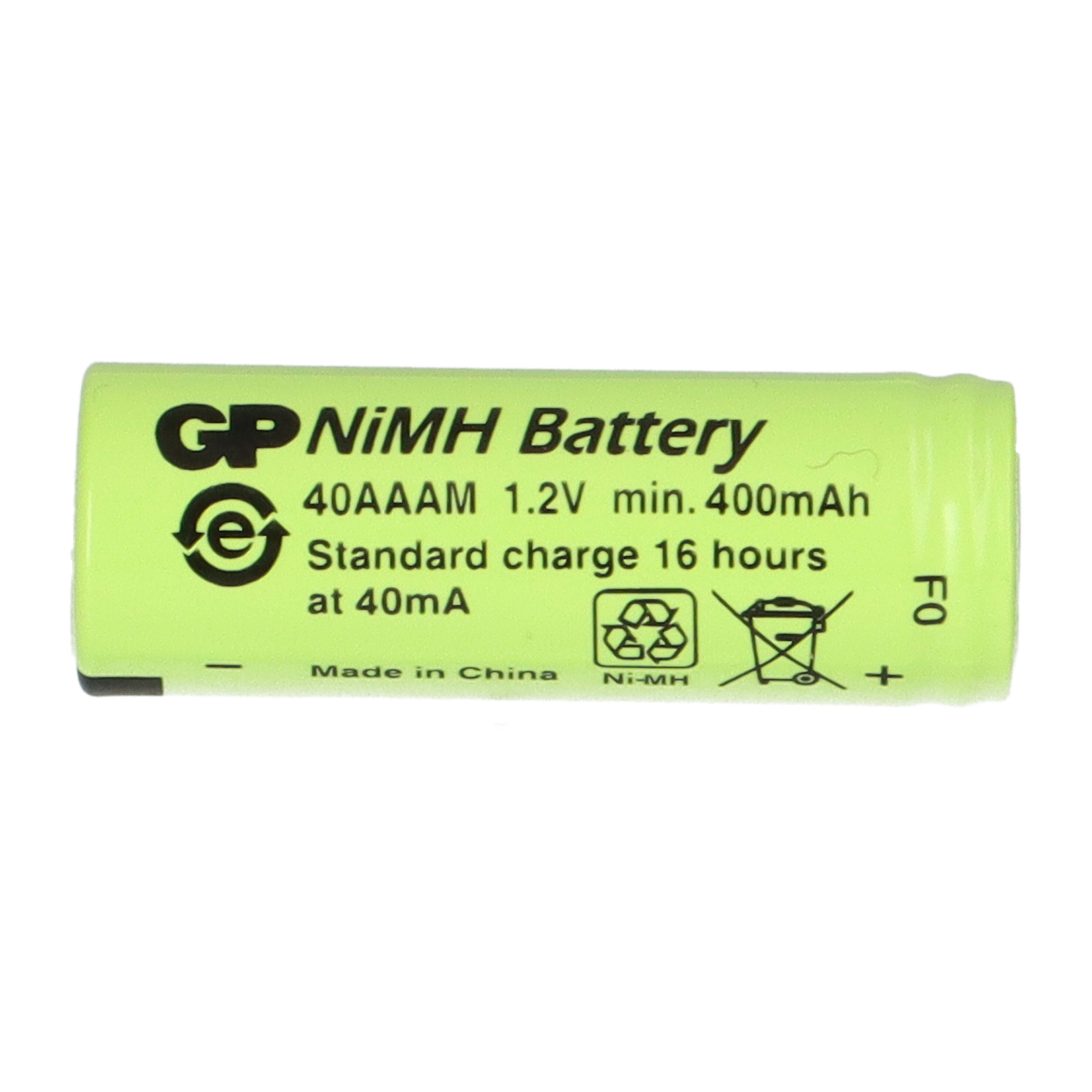 Batteries 400mAh AAA Akku / Akku 2/3 1,2V GP40AAAM GP GP