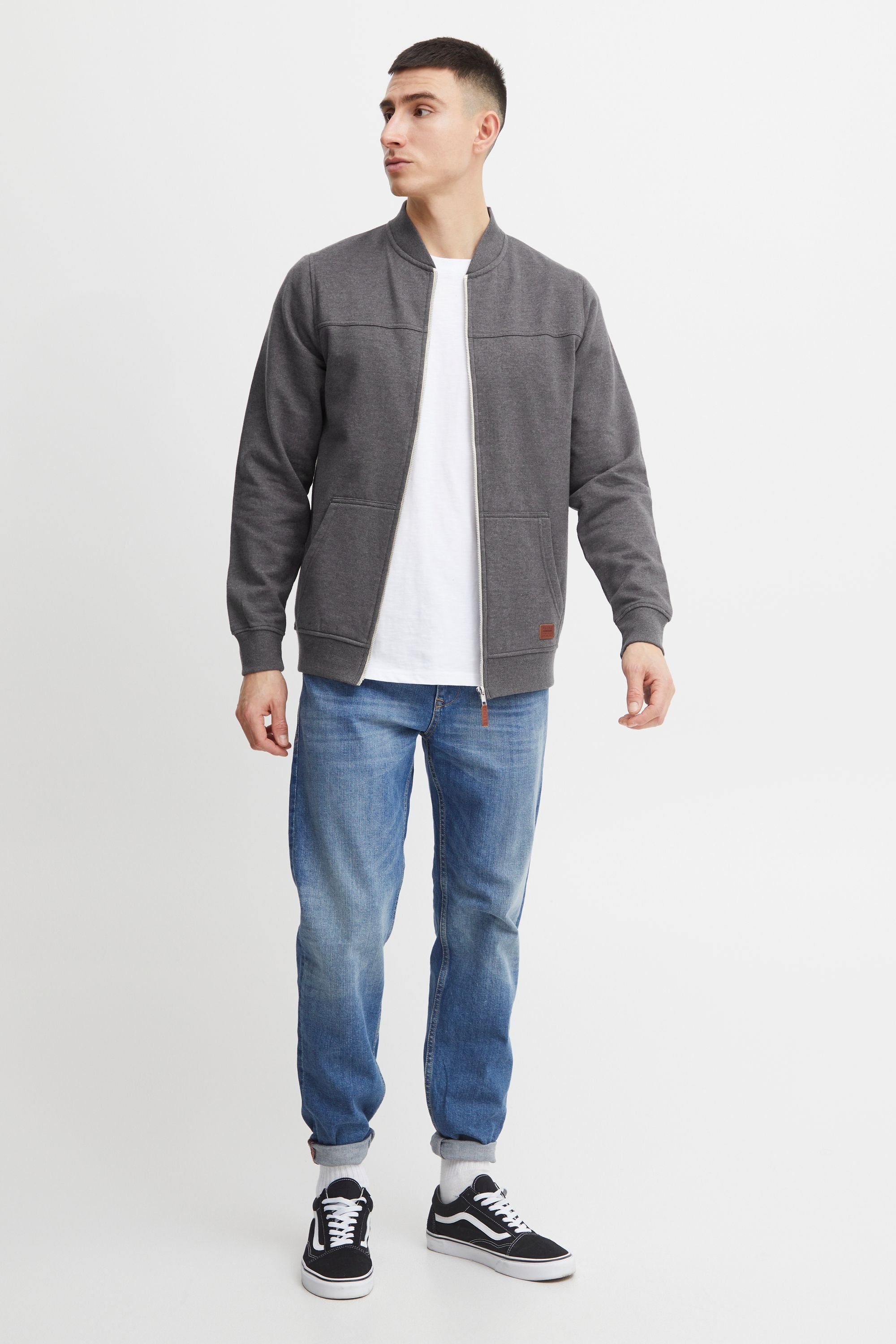 Blend Sweatjacke BHArco Collegejacke mit Fleece-Innenseite