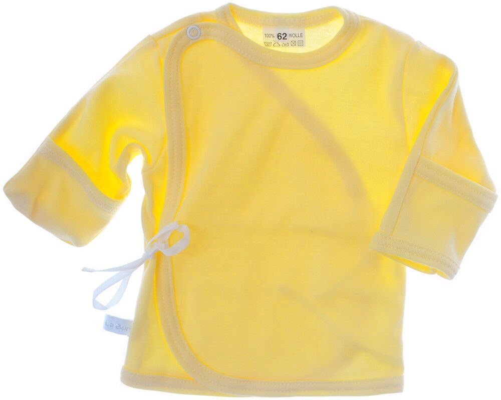 La Bortini Wickelshirt Baby Wickelhemdchen Flügelshirt für Neugeborene aus reiner Baumwolle, 44 50 56 62 68