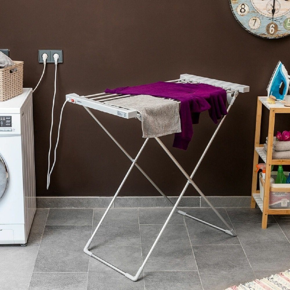 W Stangen DOTMALL Wäscheständer InnovaGoods Faltbar Elektrischer 120 Dryak 8 Wäscheständer Elektrisch
