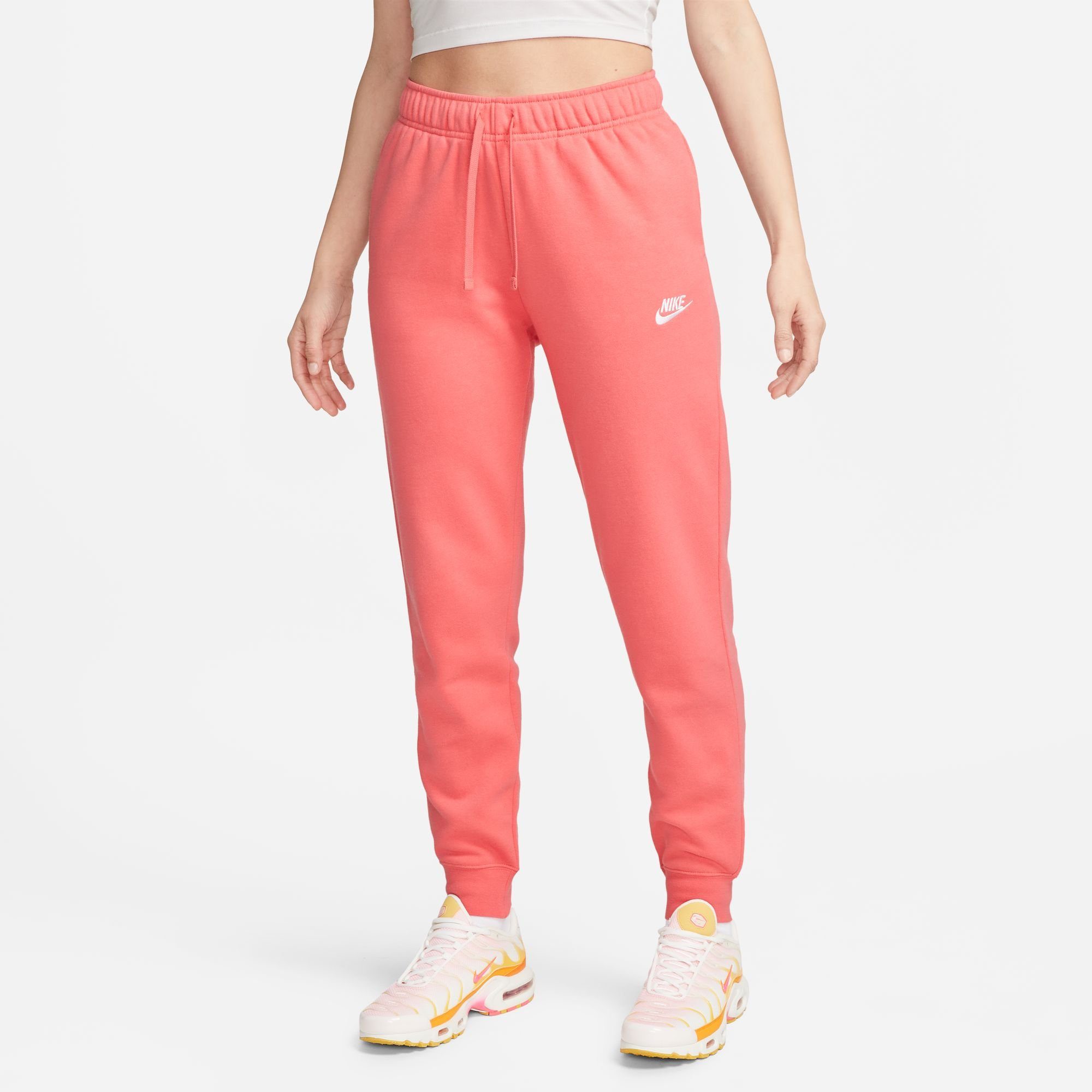 Nike Sportswear Jogginghose CLUB FLEECE WOMEN'S MID-RISE JOGGERS orange