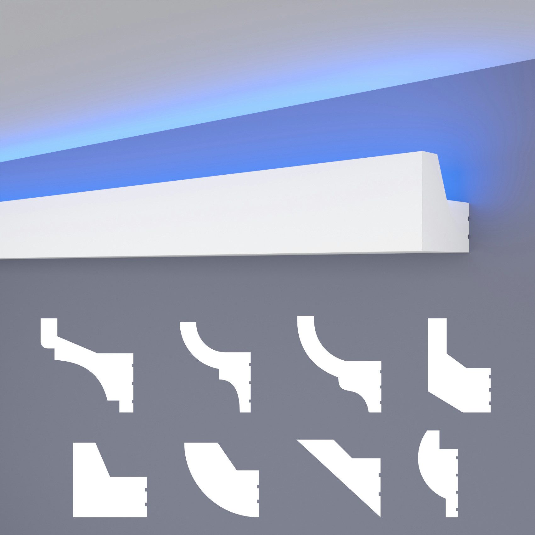 HEXIMO Eckprofil HLED25 (LED Stuckleisten klassisch, günstig online kaufen