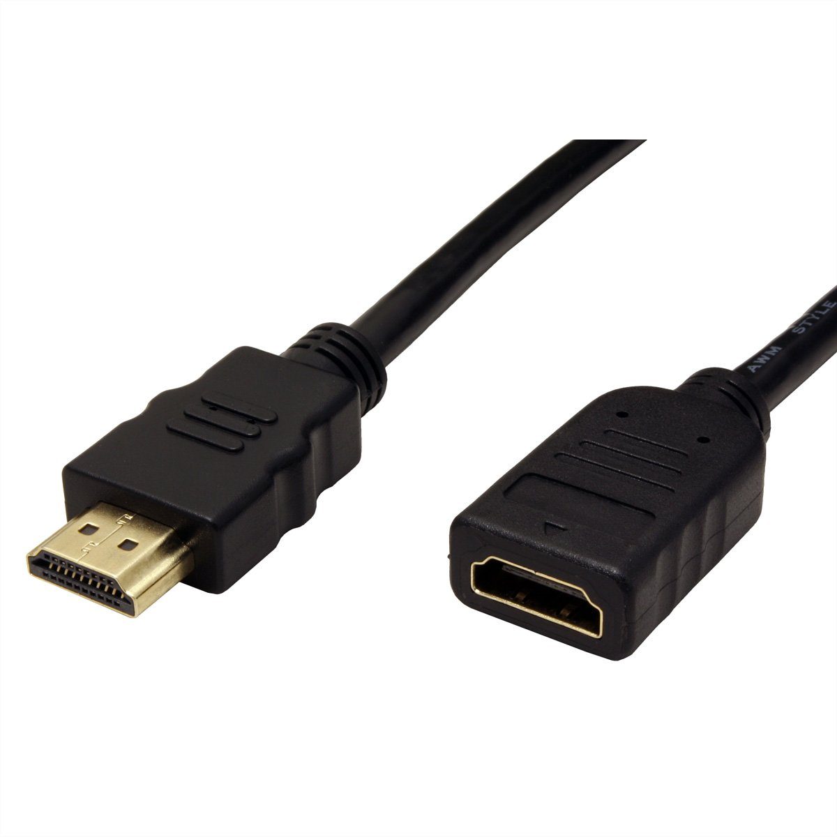 VALUE HDMI High Speed Verlängerungskabel Audio- & Video-Kabel, HDMI Typ A Männlich (Stecker), HDMI Typ A Weiblich (Buchse) (300.0 cm), mit Ethernet, ST-BU – Bild 2 von 4
