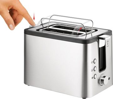 Unold Toaster 2er Kompakt 38215, 2 kurze Schlitze, für 2 Scheiben, 800 W