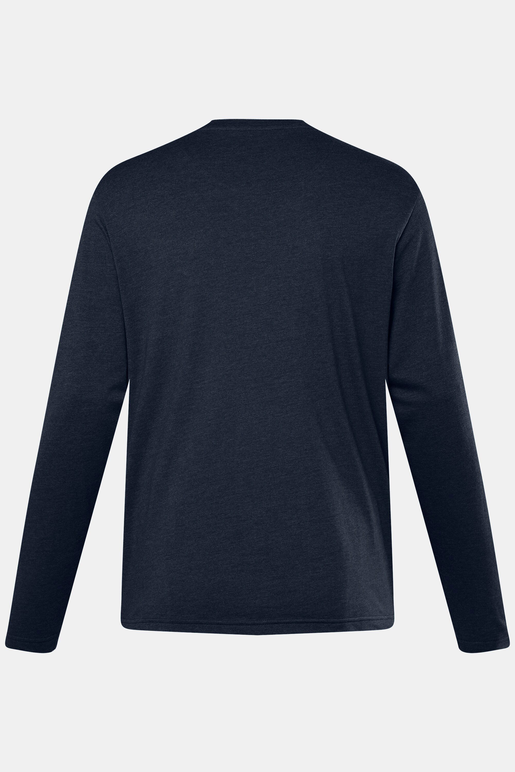 Men Plus T-Shirt Langarmshirt Basic Rundhals