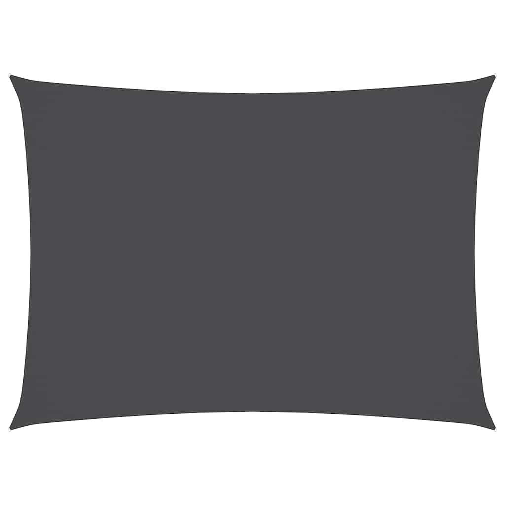 vidaXL Sonnensegel Sonnensegel Oxford-Gewebe Rechteckig 3x4,5 m Anthrazit, (1-tlg)