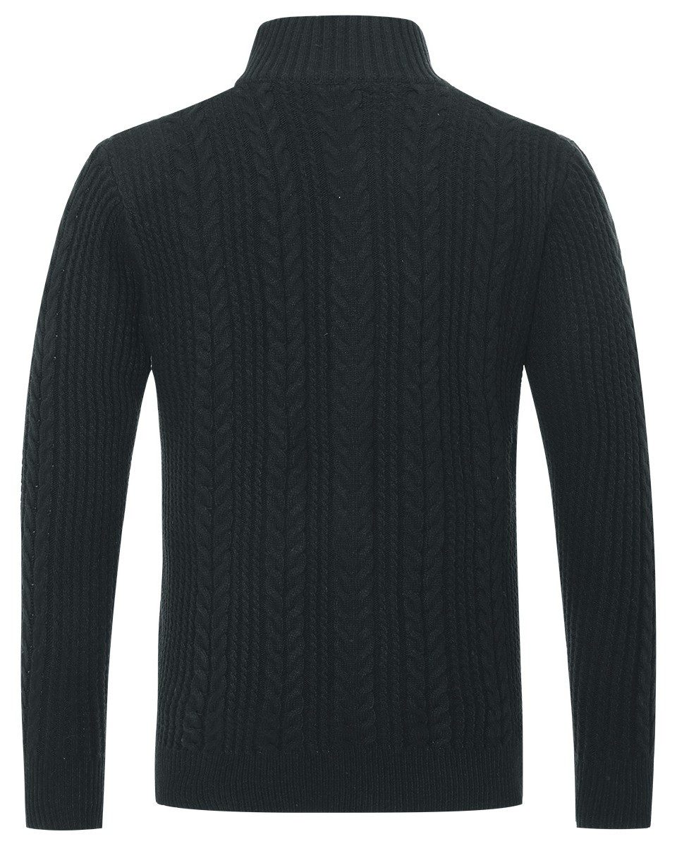 Allthemen Cardigan Herren Strickjacke mit Reißverschluss Grobstrick mit Ste günstig online kaufen