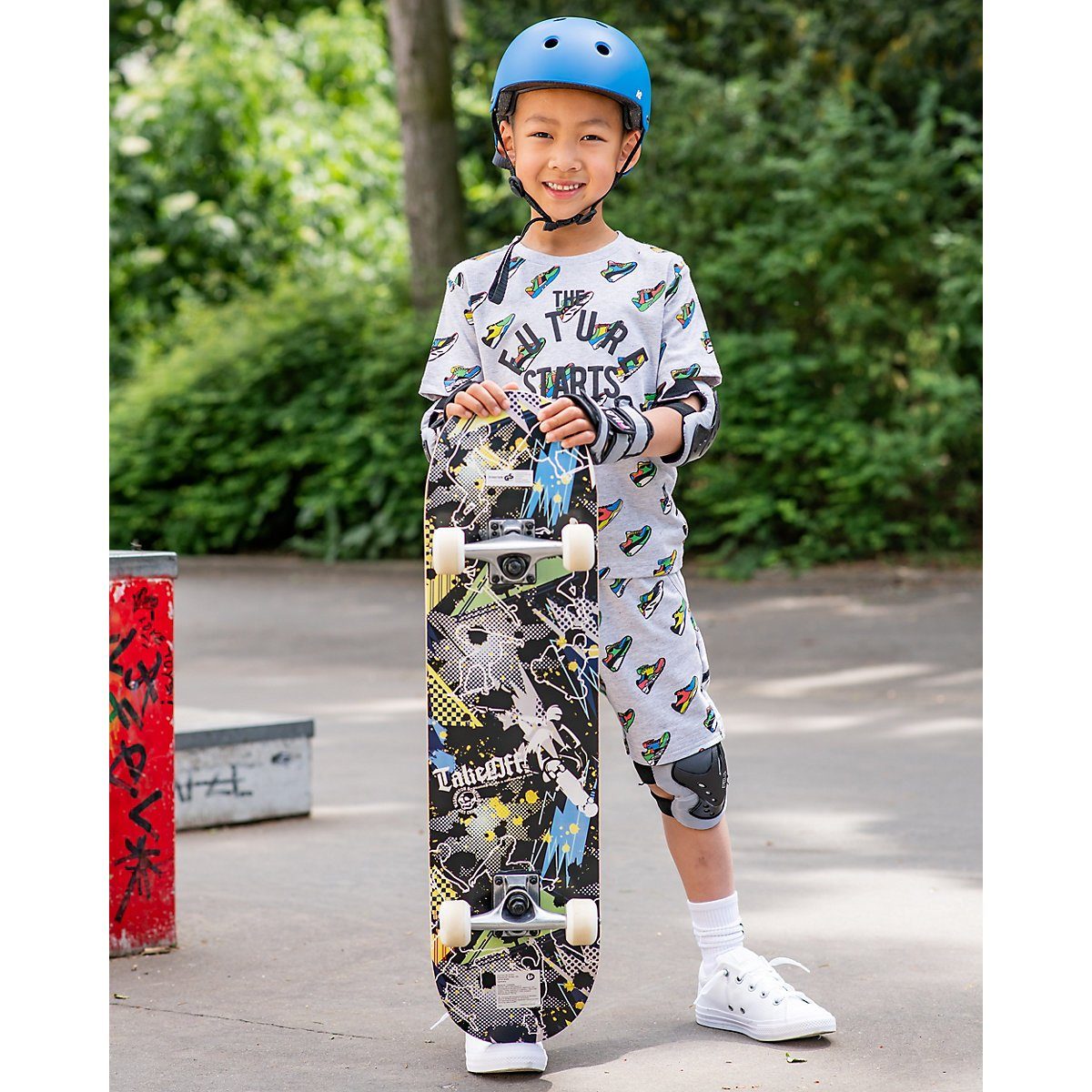 myToys ORIGINALS Skateboard »Skateboard mit Rucksack, pink« online kaufen |  OTTO