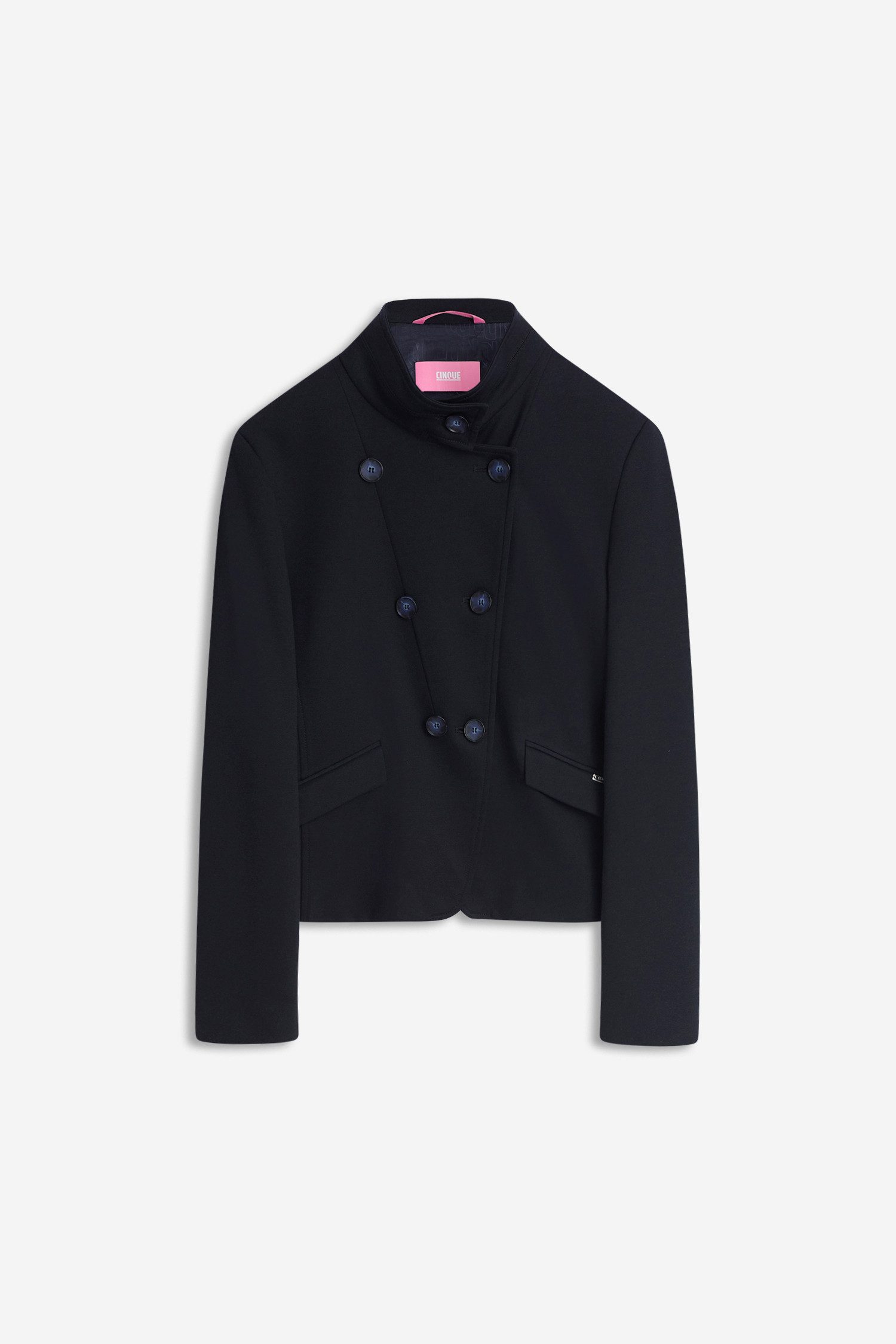 Cinque Kurzblazer CILOKO Stehkragen, taillierter Schnitt, elastischer Materialmix