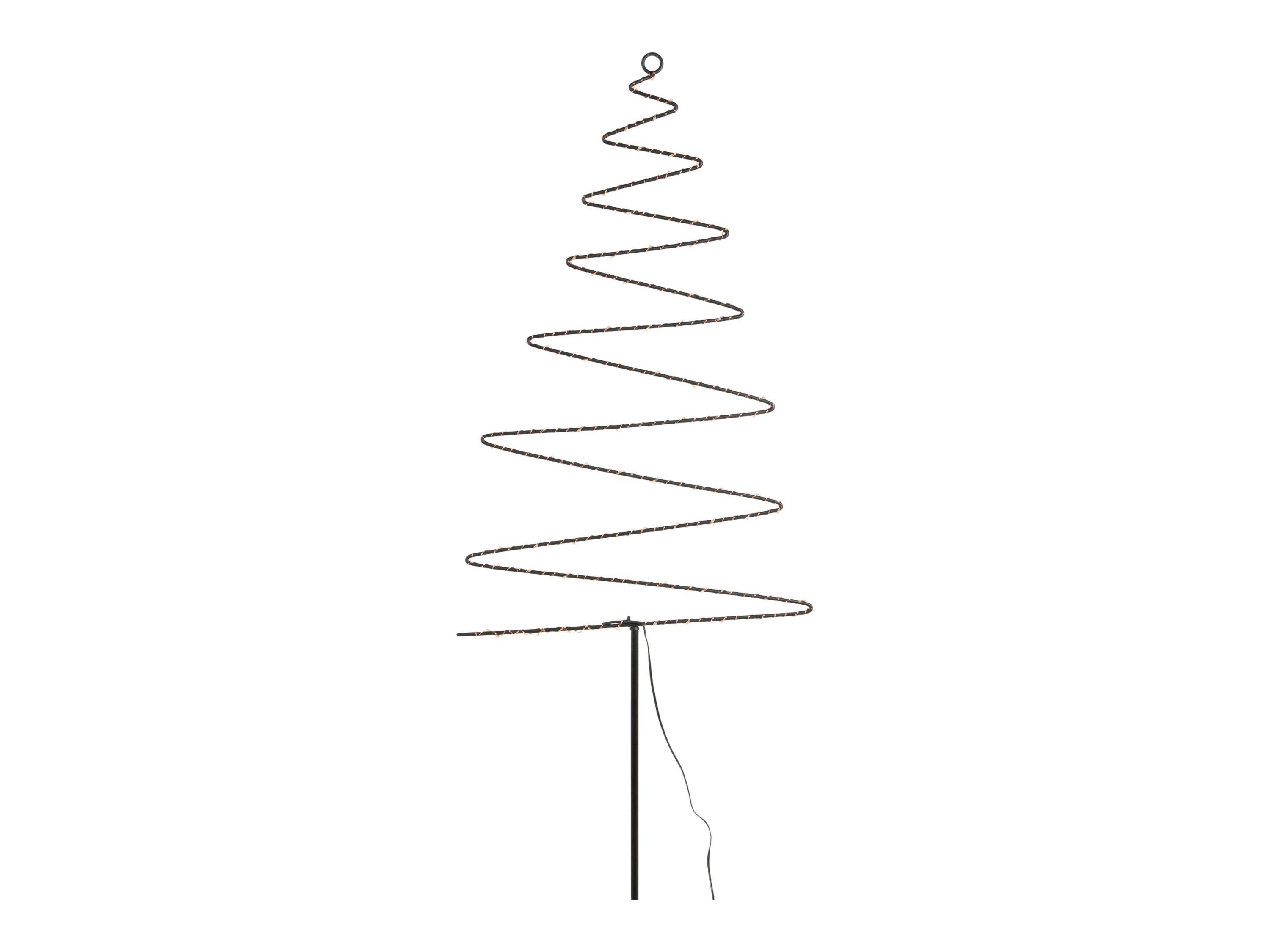 Coen Bakker Deco BV Gartenstecker Tannenbaum schwarz Metall matt 88 LED cla günstig online kaufen