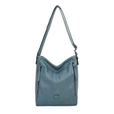 ITALYSHOP24 Schultertasche »Damen Tasche Shopper Crossbody CrossOver Bodybag«, als Handtasche, Umhängetasche, Hobo Bag tragbar