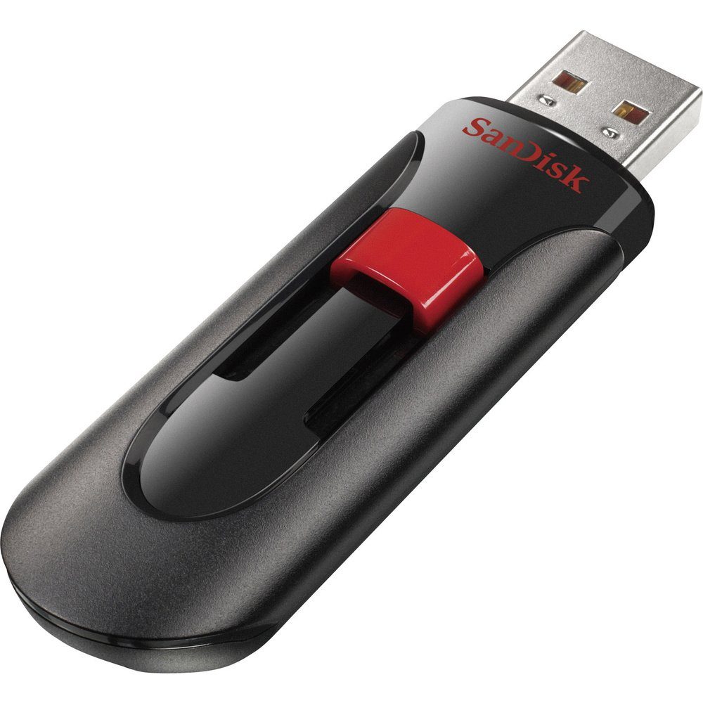 Sandisk SanDisk Cruzer® Glide™ USB-Stick 64 GB Schwarz SDCZ60-064G-B35 USB-A USB-Stick