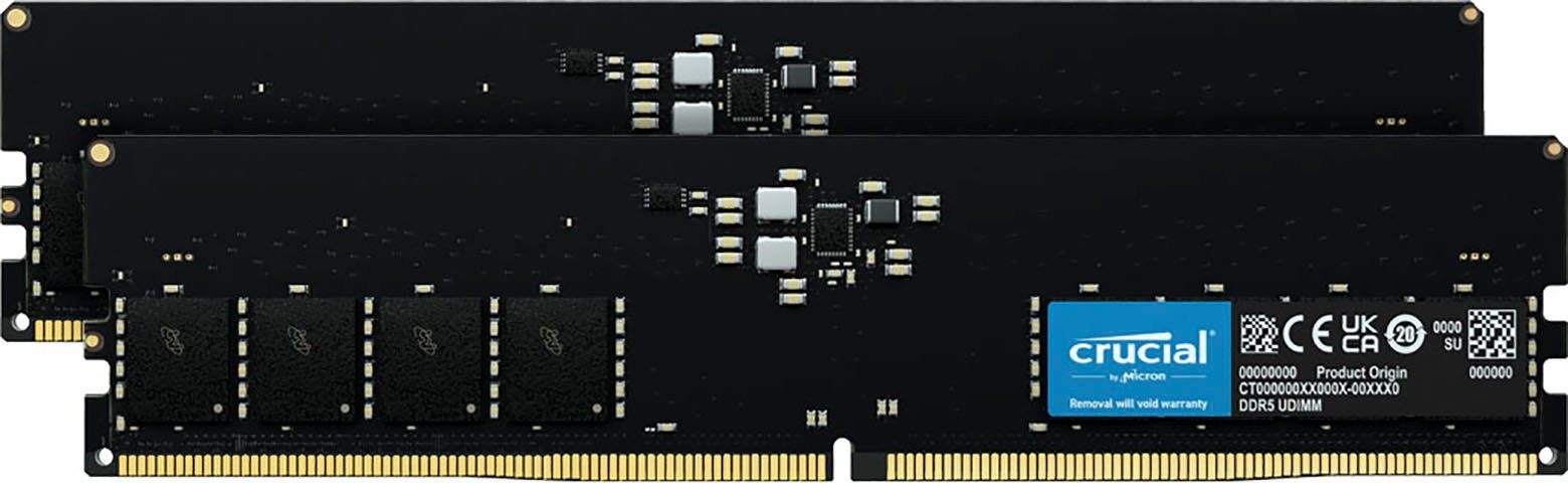 Crucial 32GB Kit (2x16GB) DDR5-5200 UDIMM Arbeitsspeicher