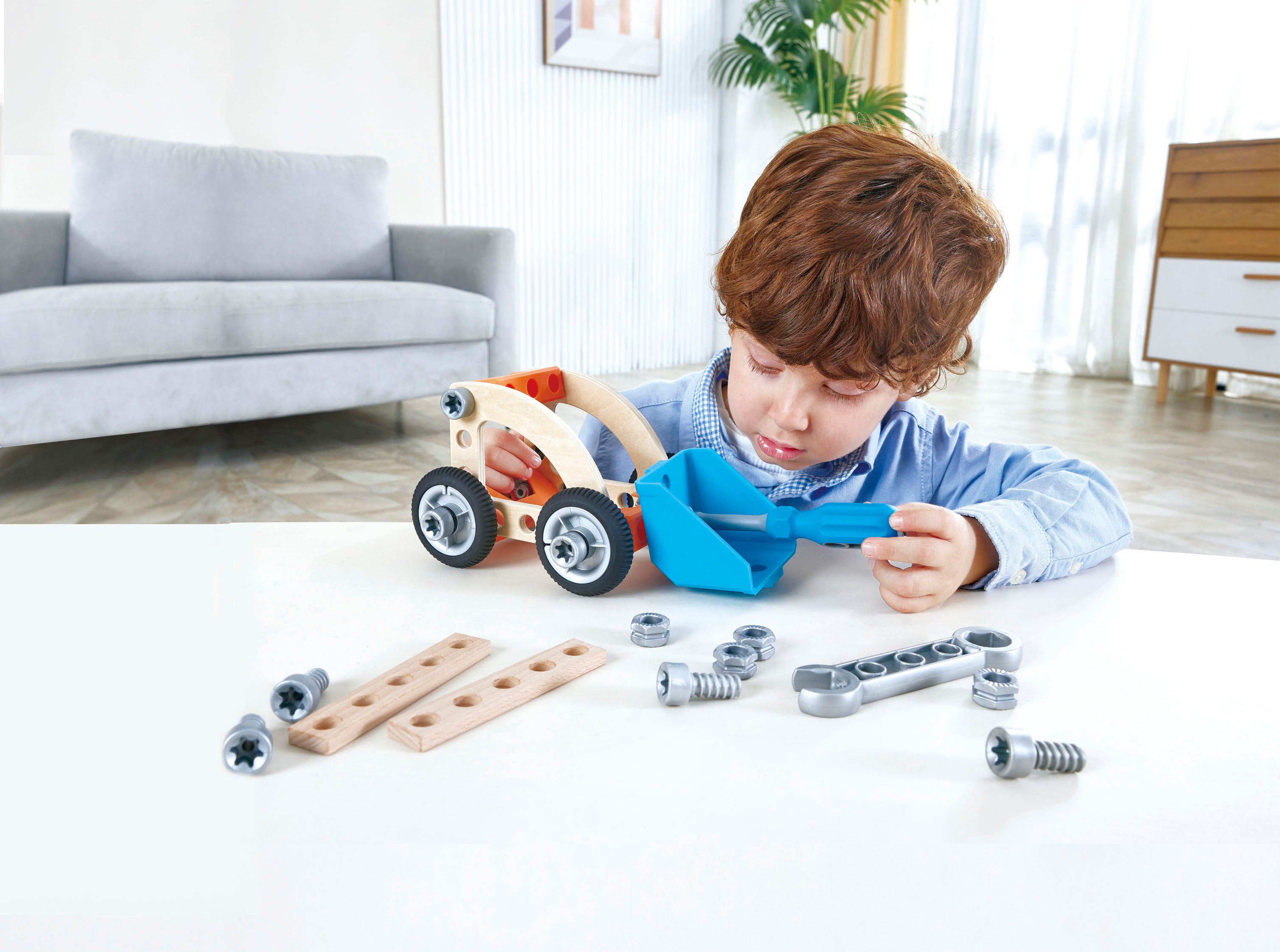 Hape Fahrzeug-Bauset Konstruktions-Spielset