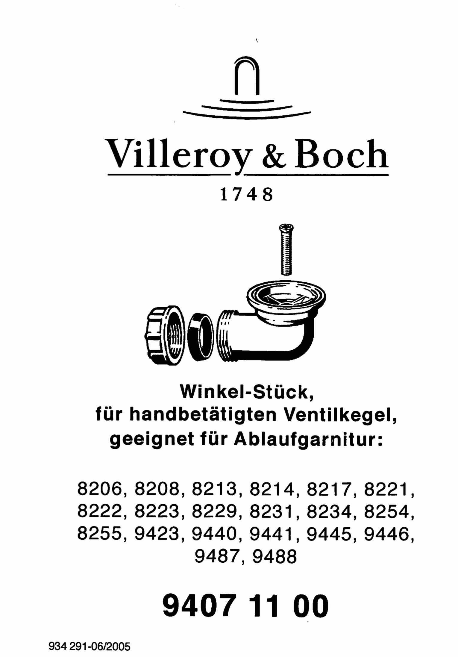 Villeroy & Boch handbetätigten Küchen Boch & Winkelstück Einbauspüle Villeroy Ventilkegel Profi