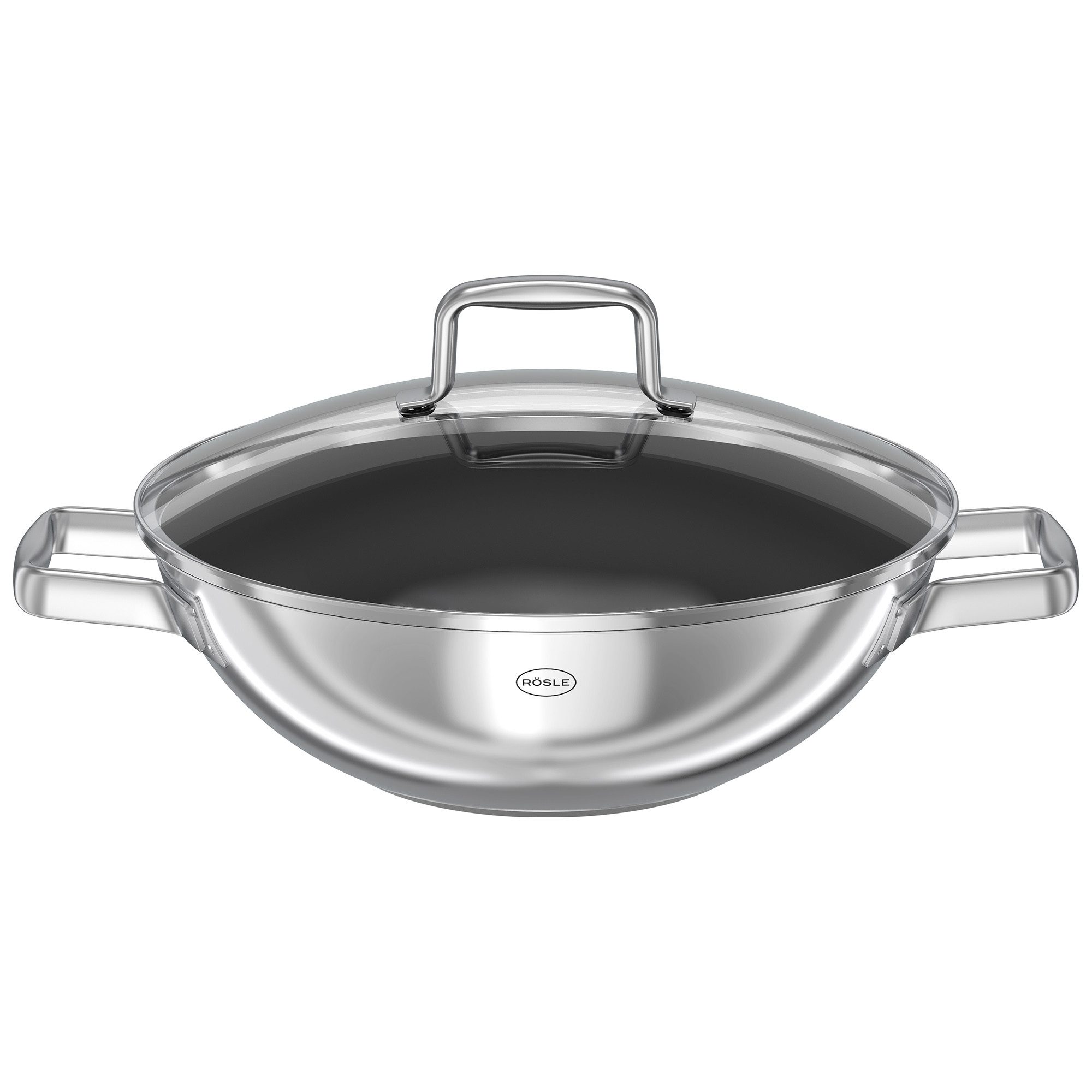 RÖSLE Wok MOMENTS Ø 28 cm m. Deckel ProPlex, Edelstahl 18/10 (1-tlg)