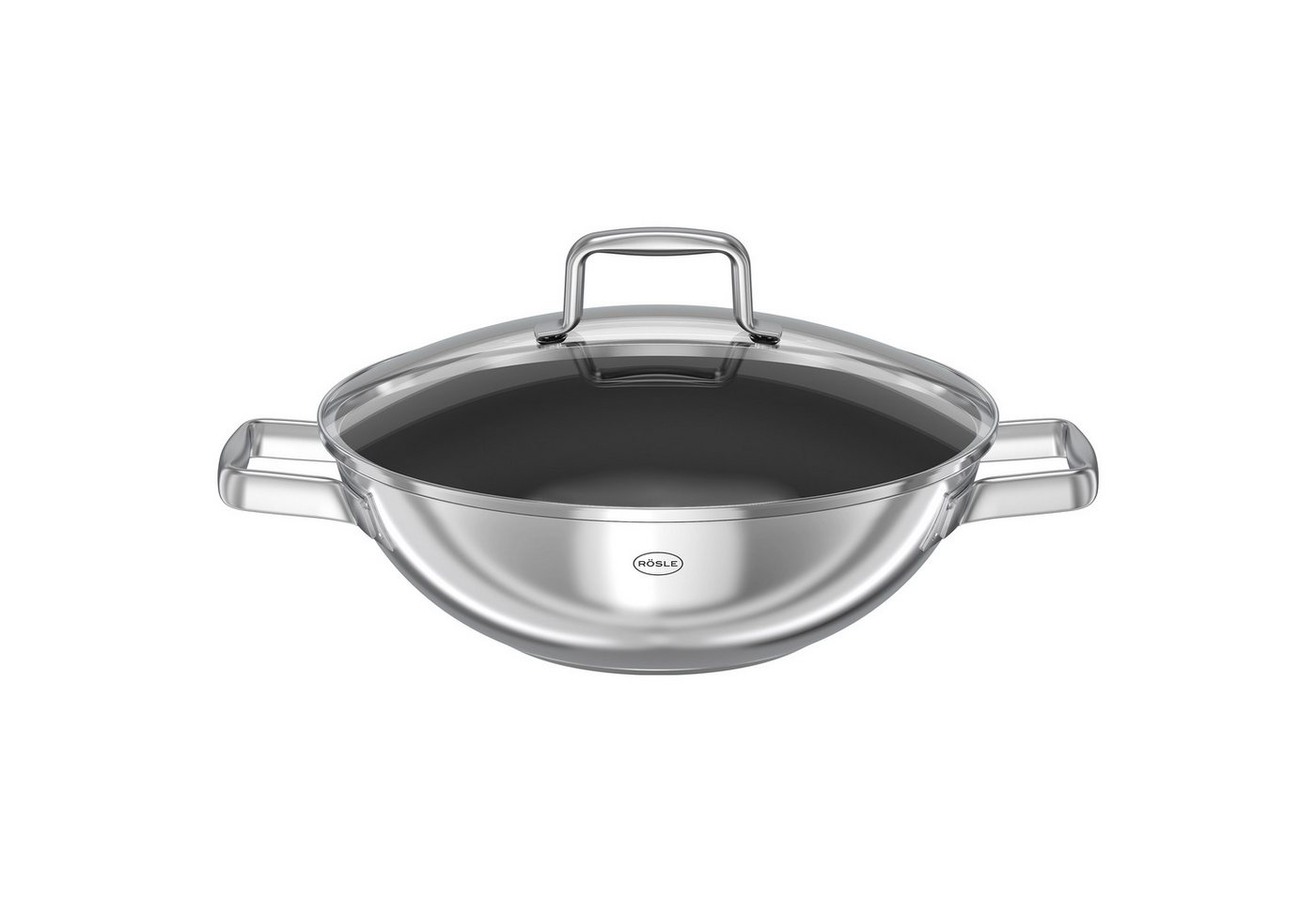 RÖSLE Wok MOMENTS Ø 28 cm m. Deckel ProPlex, Edelstahl 18/10 (1-tlg)