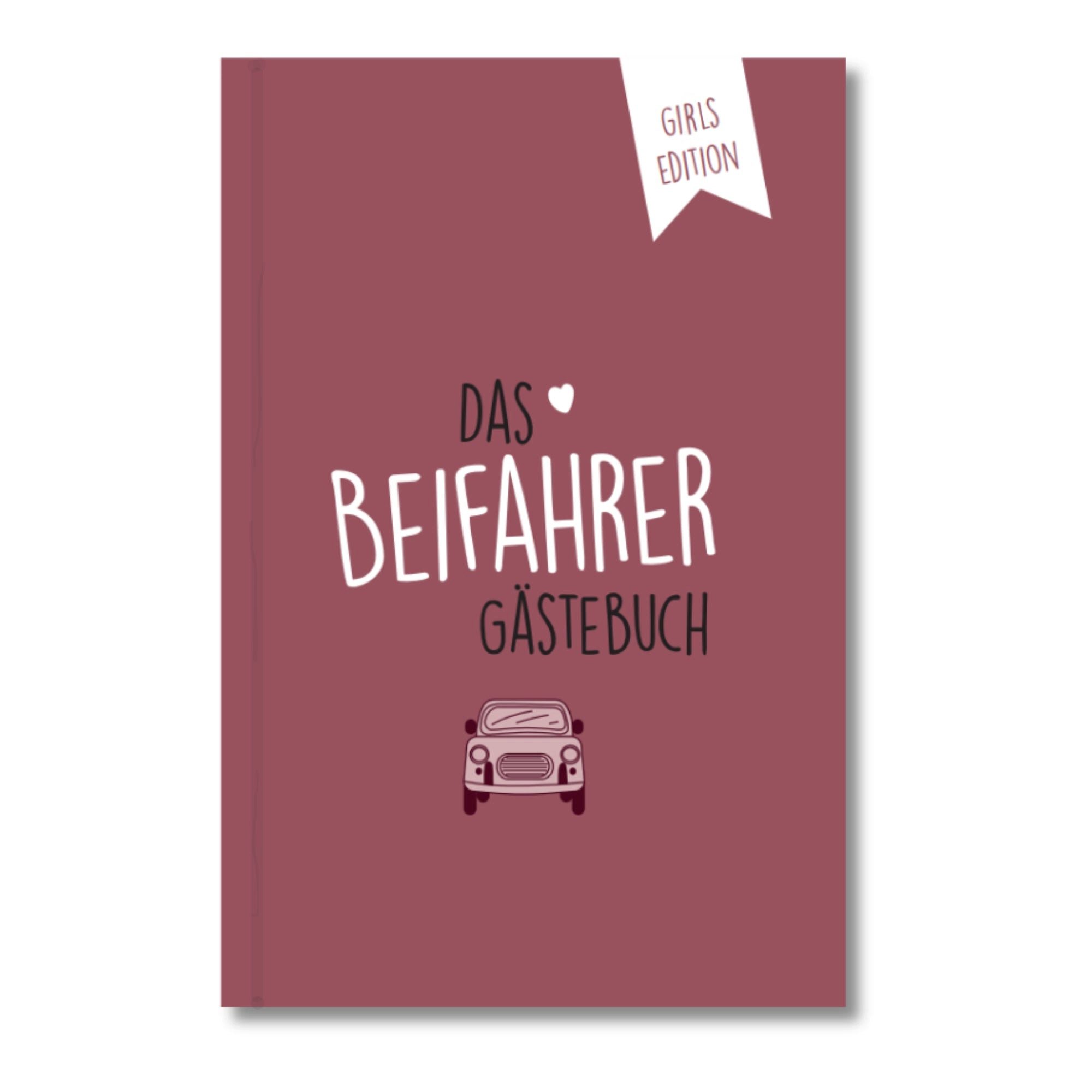 CUPCAKES & KISSES Tagebuch Beifahrer Gästebuch Girls Edition, Geschenkidee zum 18.