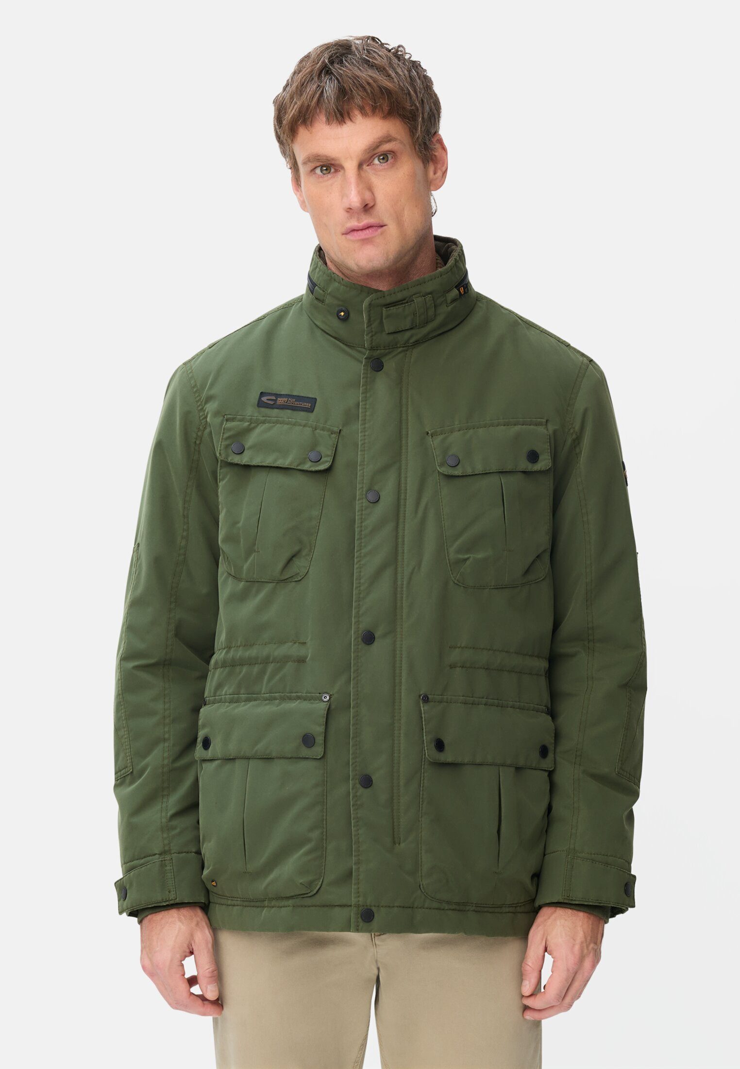 camel active Outdoorjacke mit verstellbarem Bund Langarm