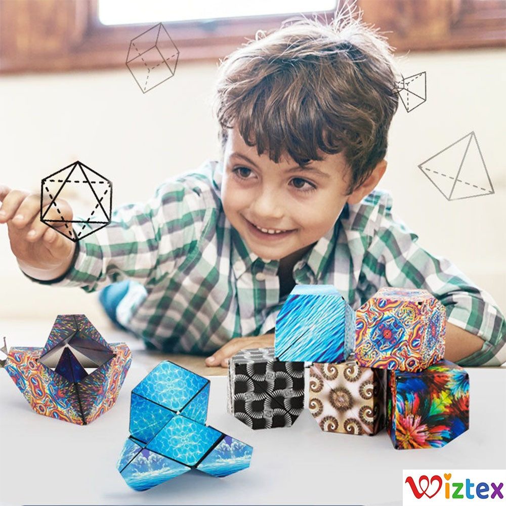Wiztex Magnetisches Würfelpuzzle verwandelt sich in günstig online kaufen
