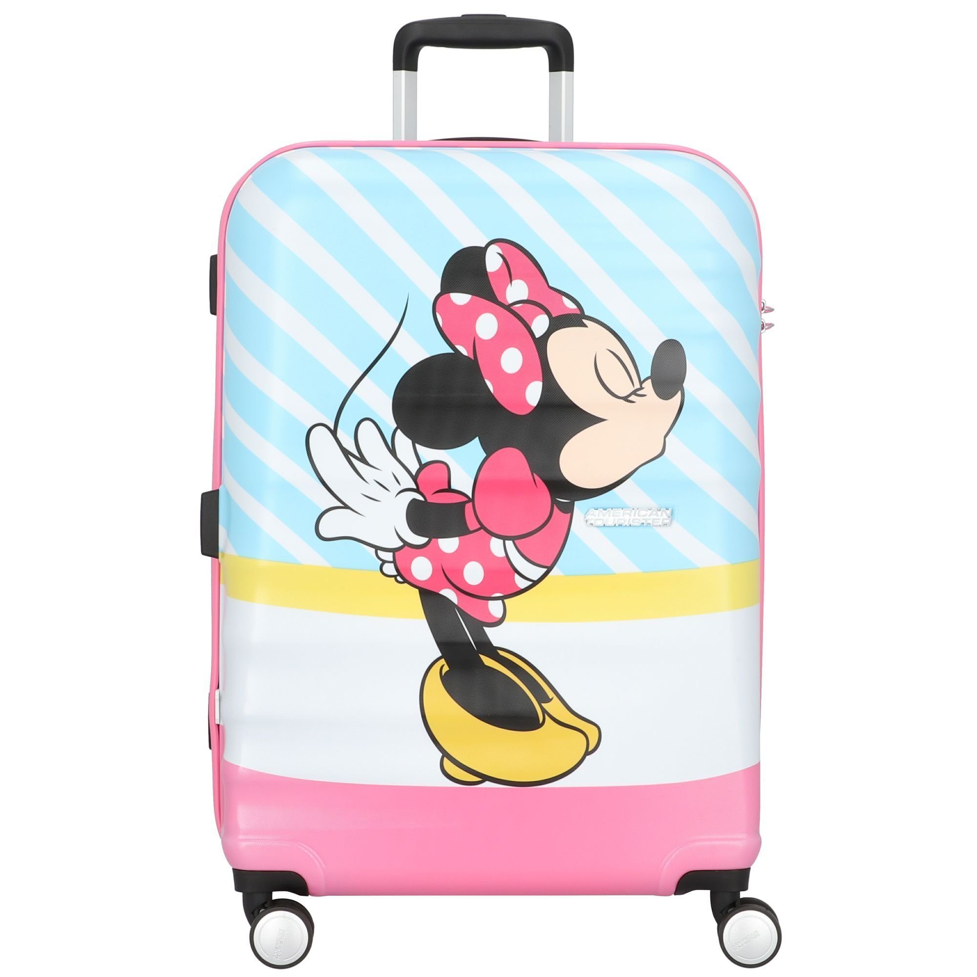 American 4 kiss Rollen, Wavebreaker, Hartschalen-Trolley pink Tourister® minnie ABS