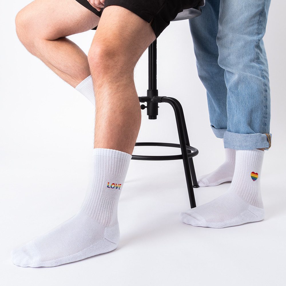 OCCULTO Tennissocken Herren & Damen LGBTQ Tennissocken 3er Pack (Modell: Pride) (3-Paar)