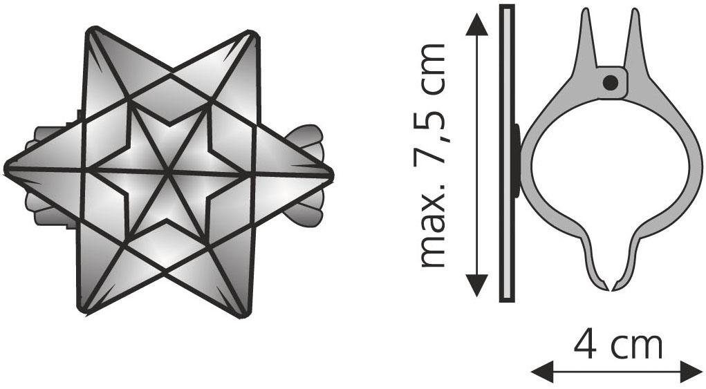 Liedeco Dekoklammer Orbit, Gardinen, Vorhänge, (Packung, günstig online kaufen