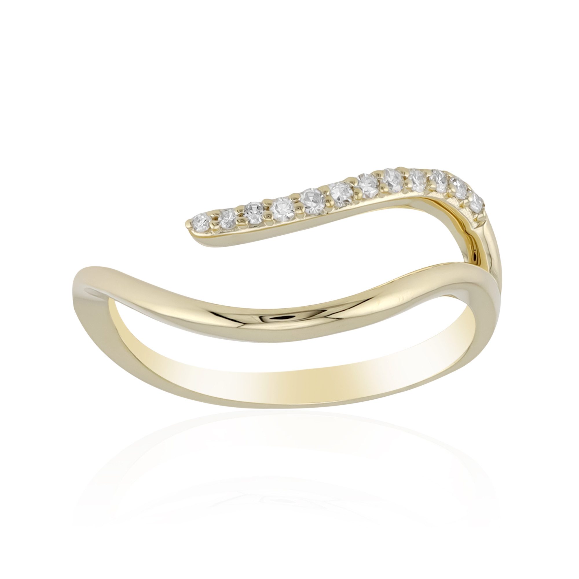 Cavill Diamantring Diamant-Ring aus 9-karätigem Gold (1-tlg)