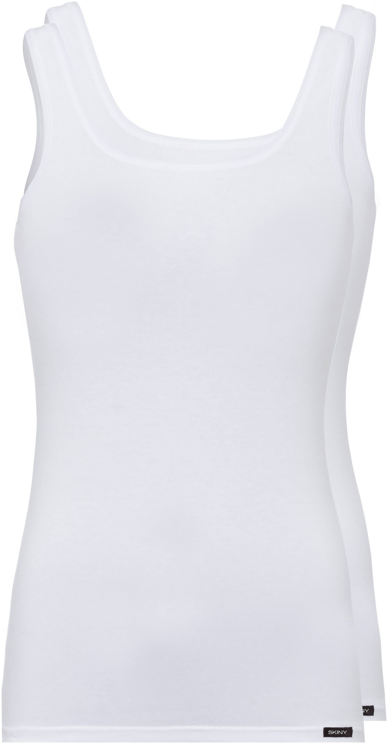 Skiny Unterhemd Cotton Advantage (2er Pack) bequem, weich, basic, eng, Baumwollmix